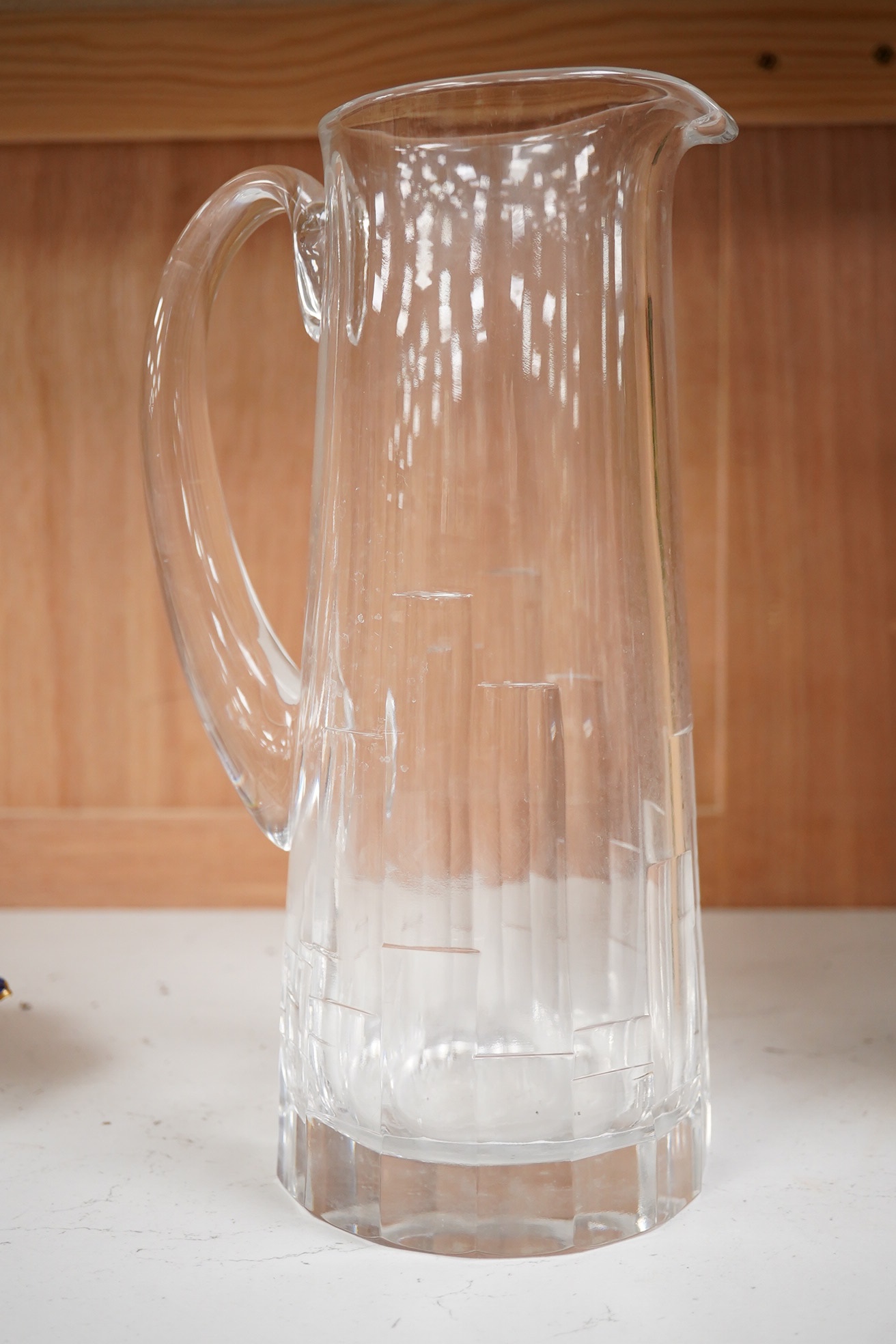 A Jasper Conran for Stuart crystal ‘Ice Martini’ jug, 27cm high. Condition - good